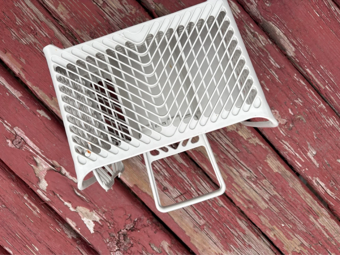 White Dishwasher Cutlery Basket with Handle - photo 2