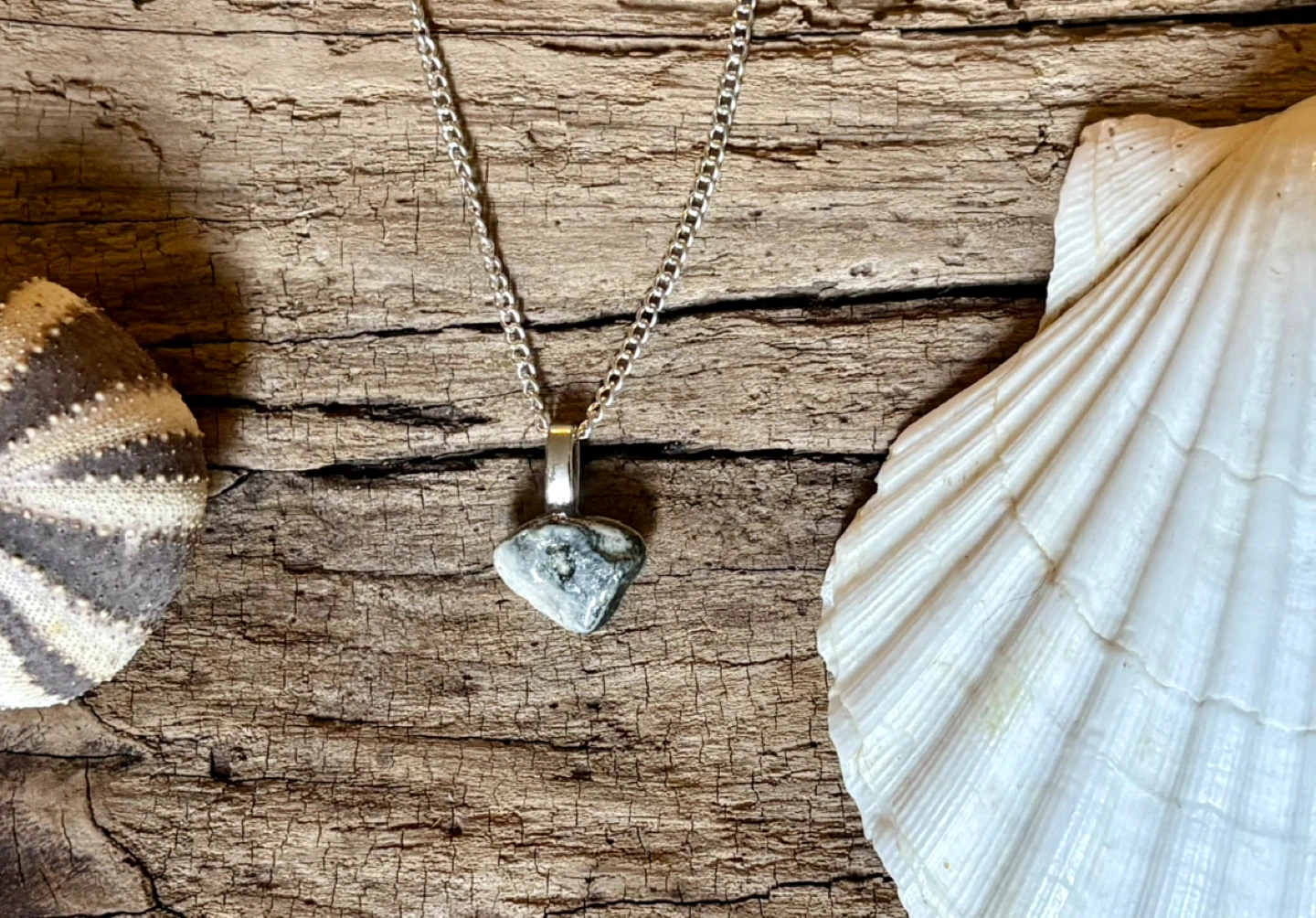 SeaGlass & Precious Stone Necklaces - photo 3