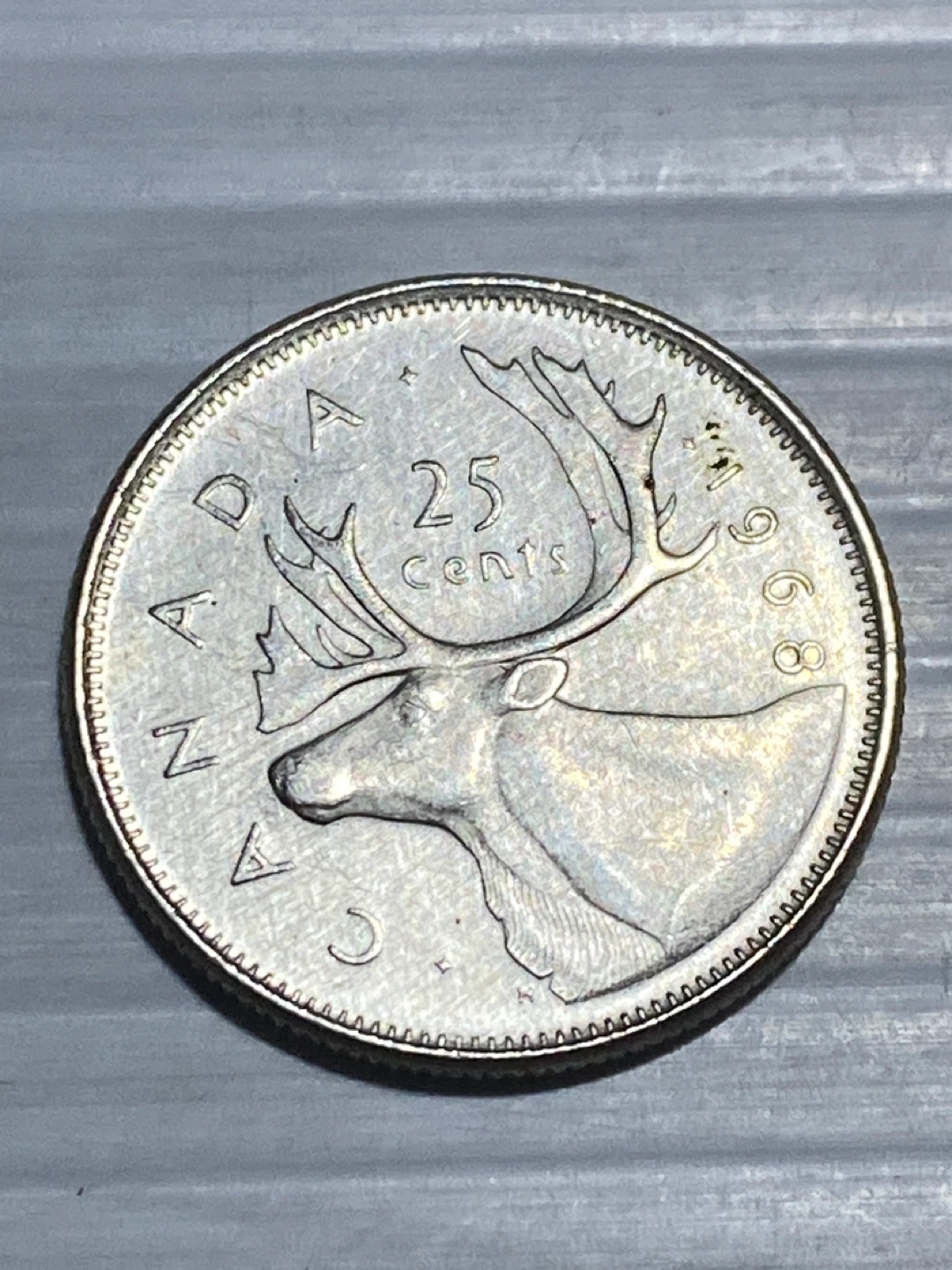 1968 SilverCanadian 25 Cent Coin