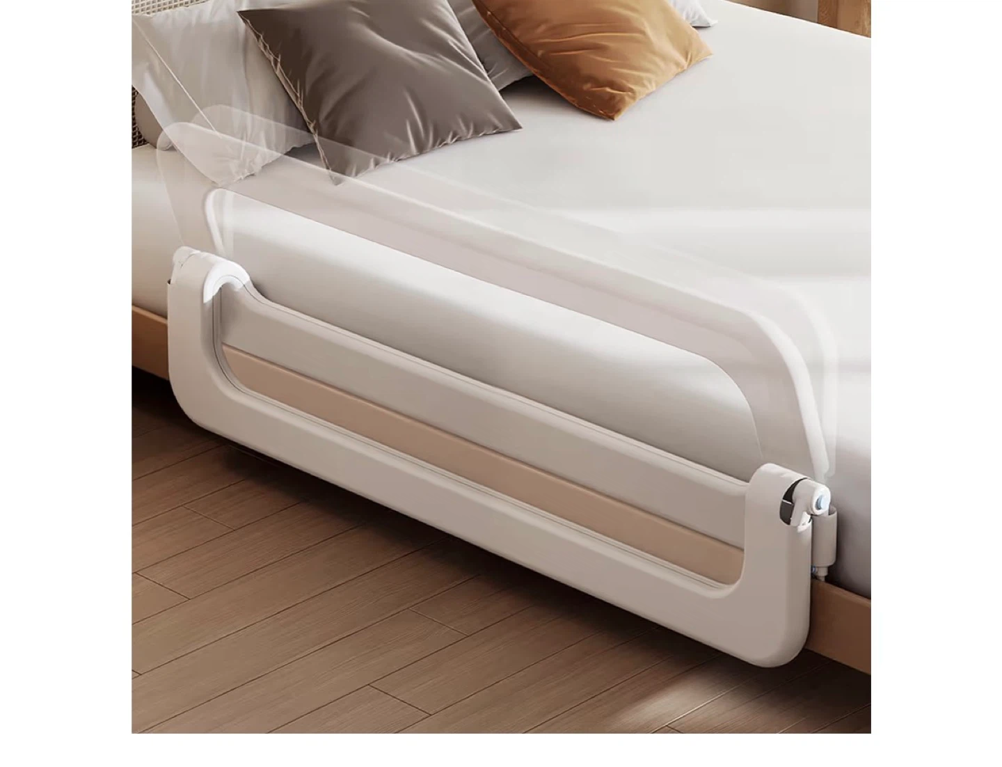 Adjustable Bed Rail for Kids - Skin Friendly & Breathable - photo 3