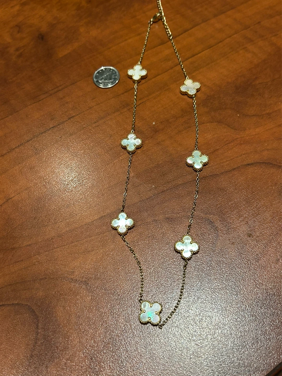 Gold-tone Clover Necklace – Alhambra-Inspired Elegant Design - photo 2