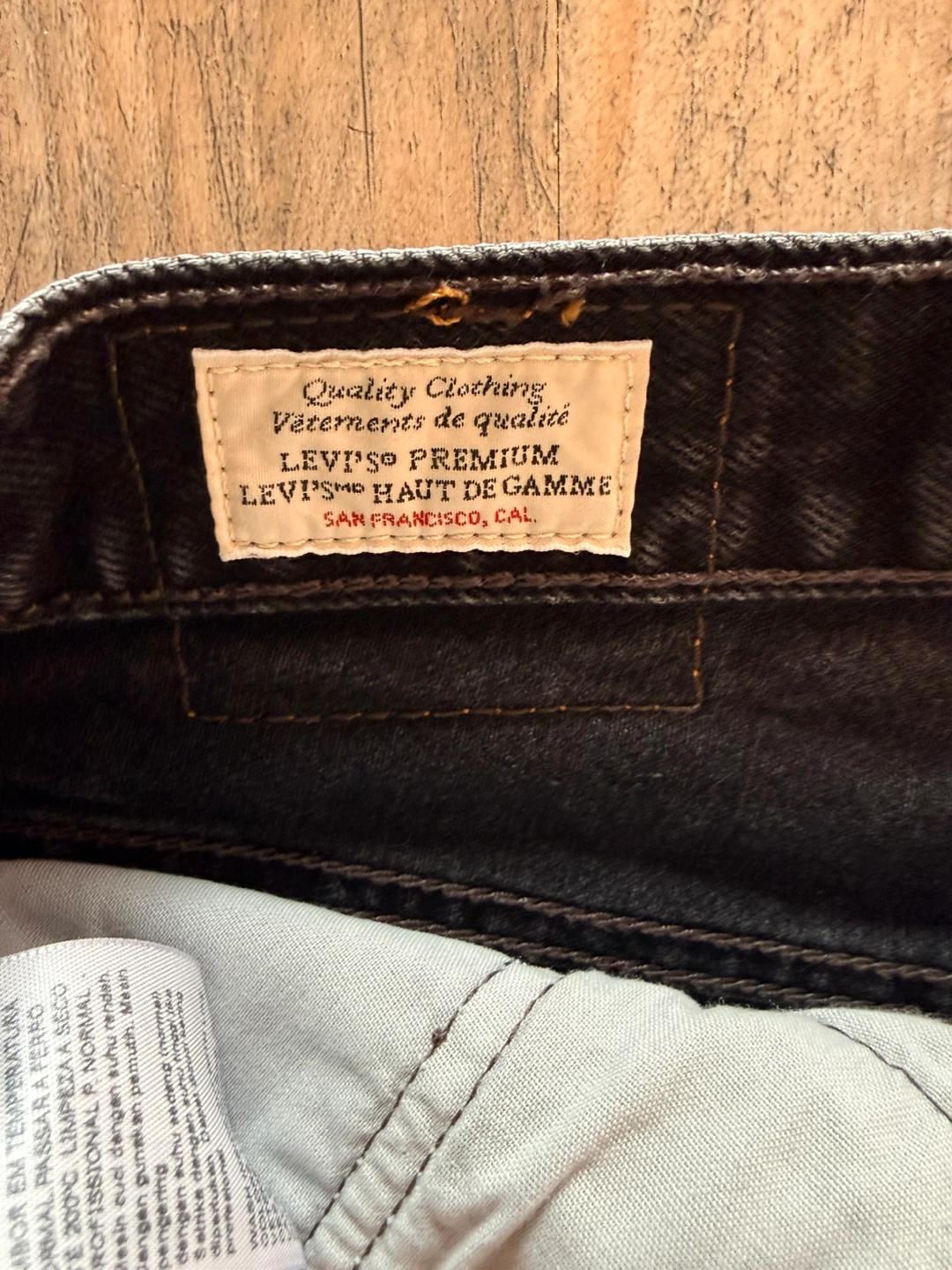 Levi's Distressed Black Denim Shorts - photo 4