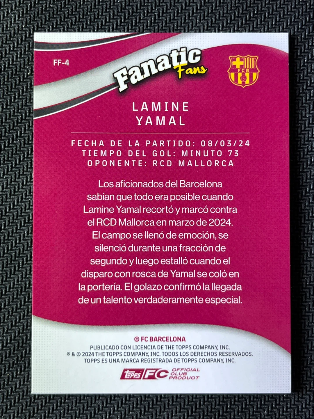 Lamine Yamal 3x Lot 2024-25 Topps Barcelona Fan Set - photo 3