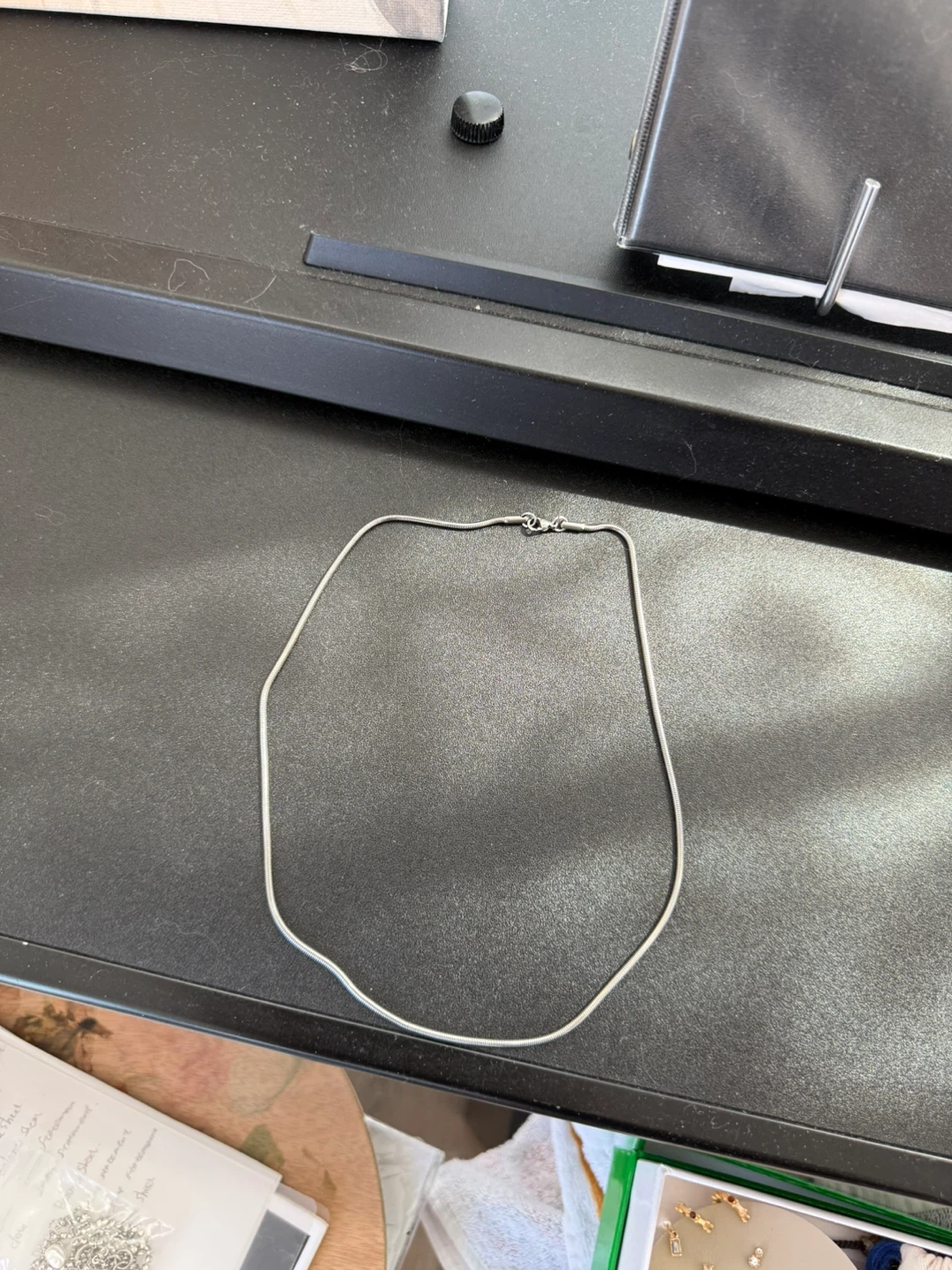 Silver Snake Chain Necklace - photo 3
