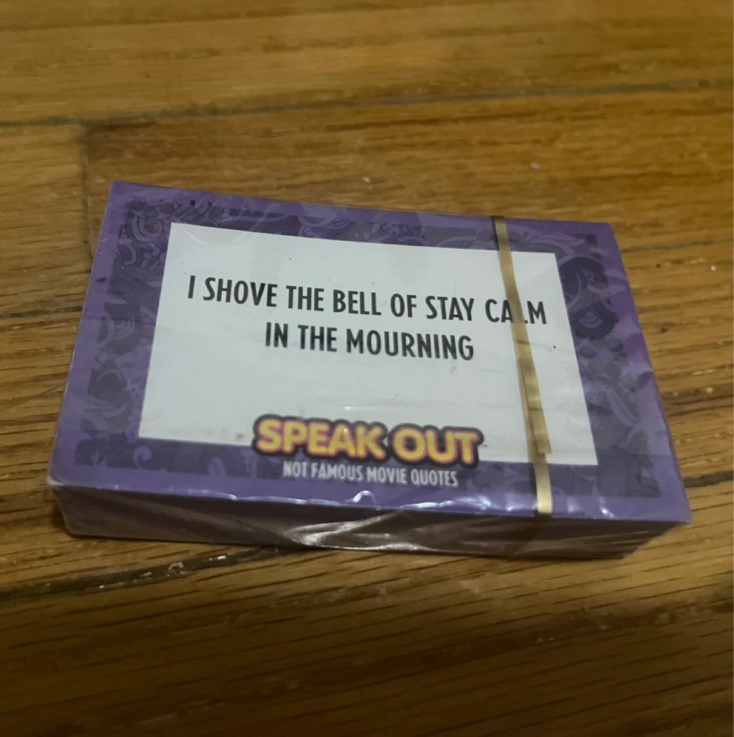 Speak Out Not Famous Movie Quotes Card Game