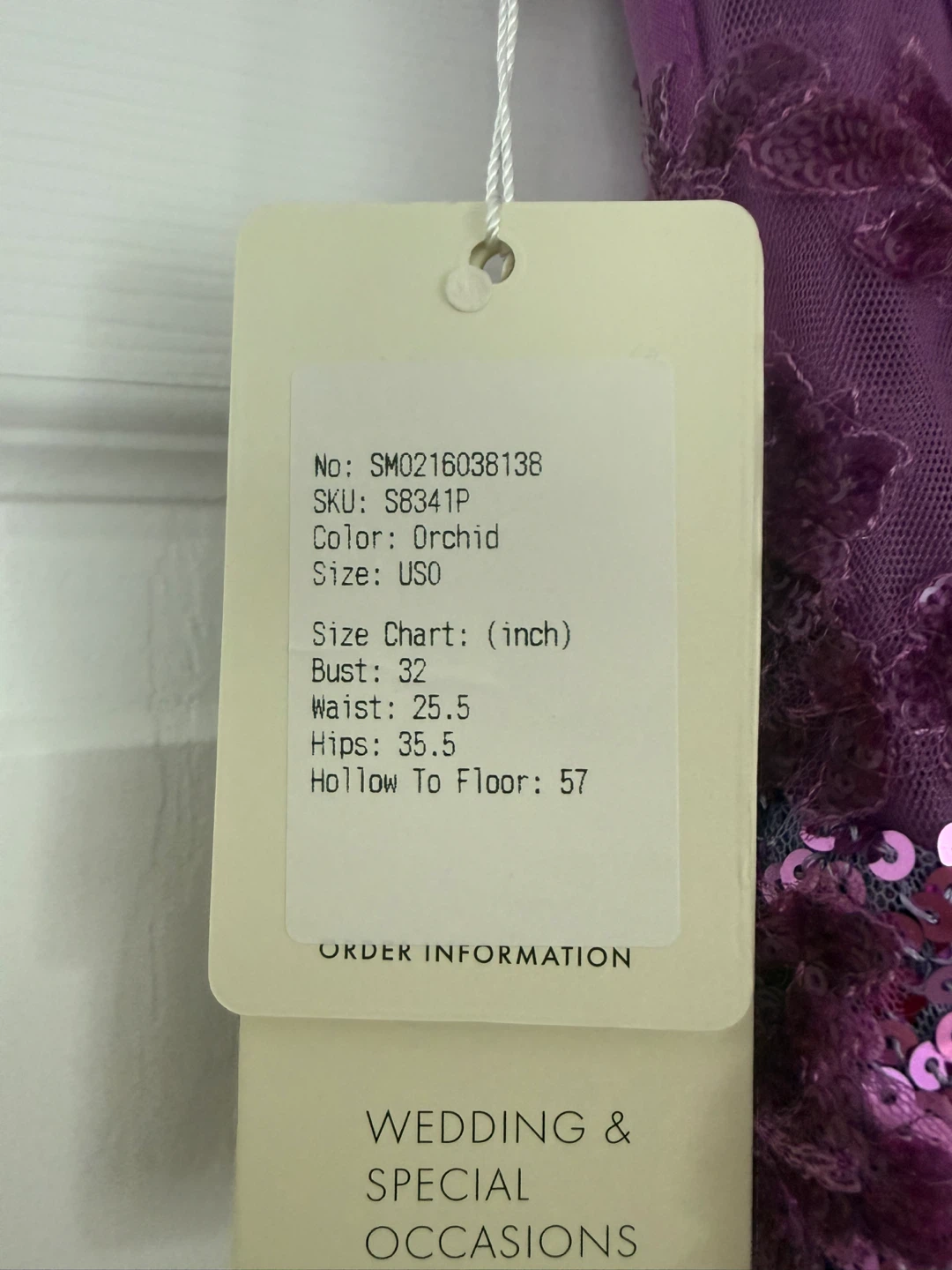 STACEES Purple Sequin Corset Gown - photo 5