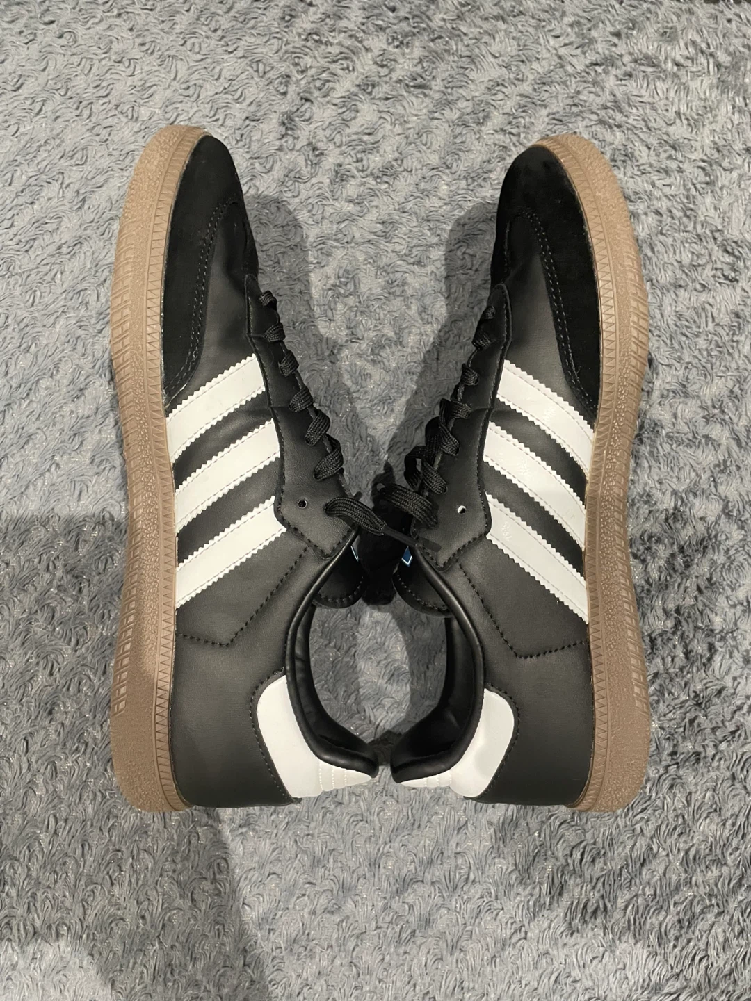 Adidas Samba Classic Shoes Black White Gum Sole - photo 4