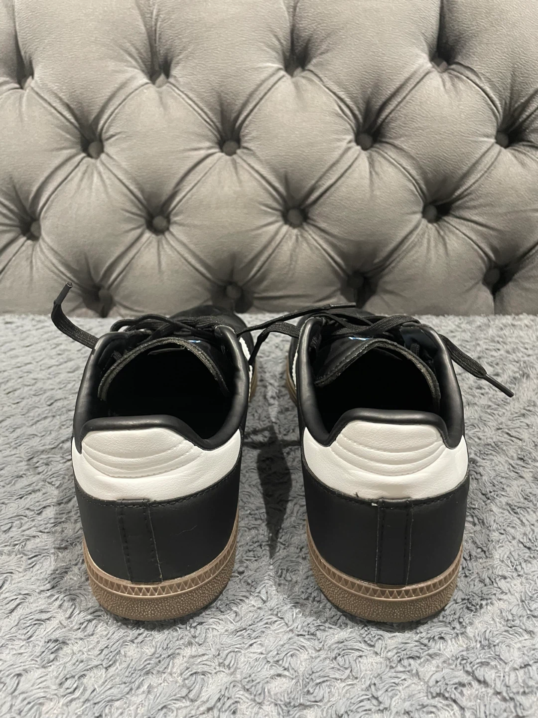 Adidas Samba Classic Shoes Black White Gum Sole - photo 5