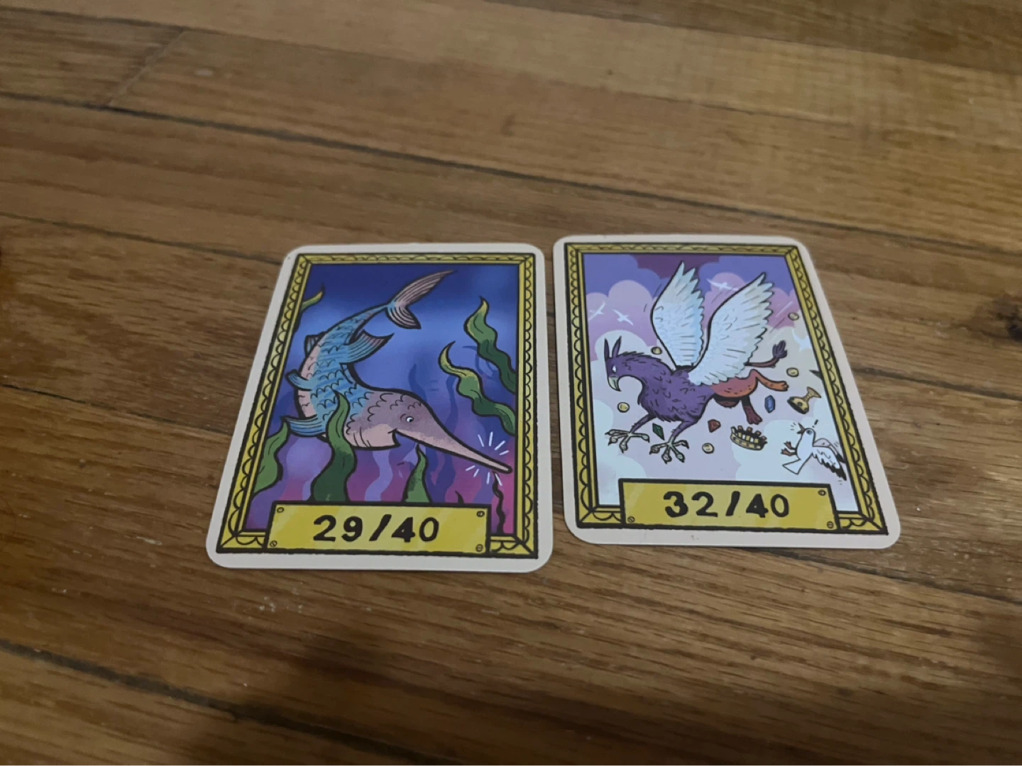 Two Trading Cards