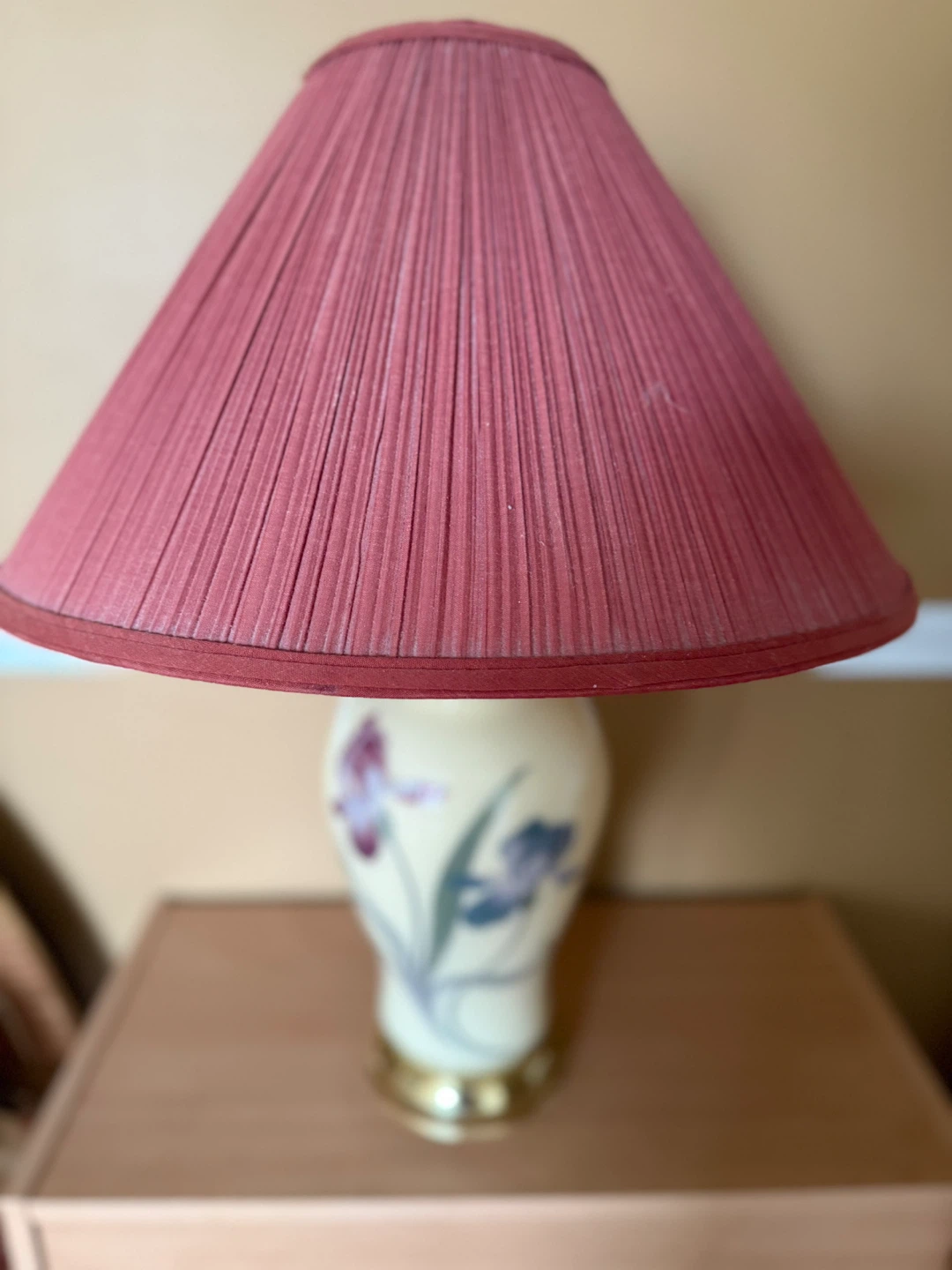 Table Lamp with Floral Design