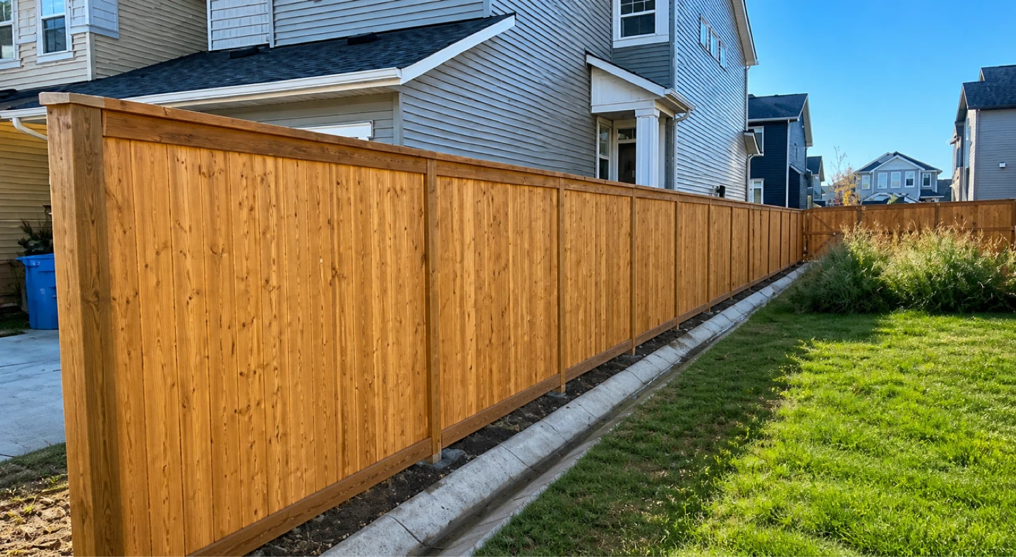 Wood Privacy Fence - photo 2
