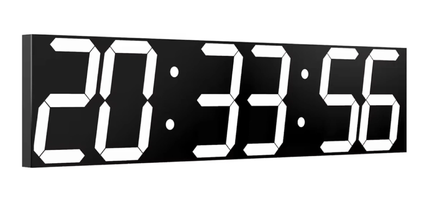 Digital Wall Clock with Remote Control