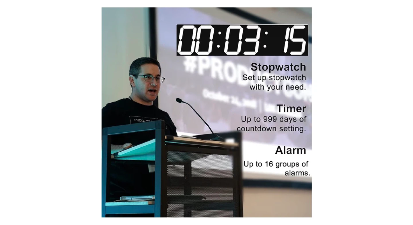 Digital Wall Clock with Remote Control - photo 4