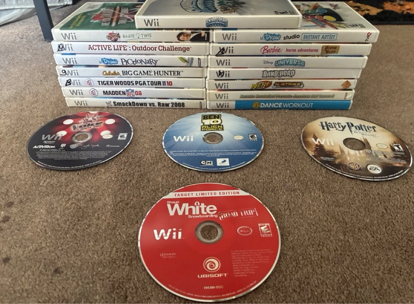 Wii 19 Game lot.. looking to trade or negotiate on price