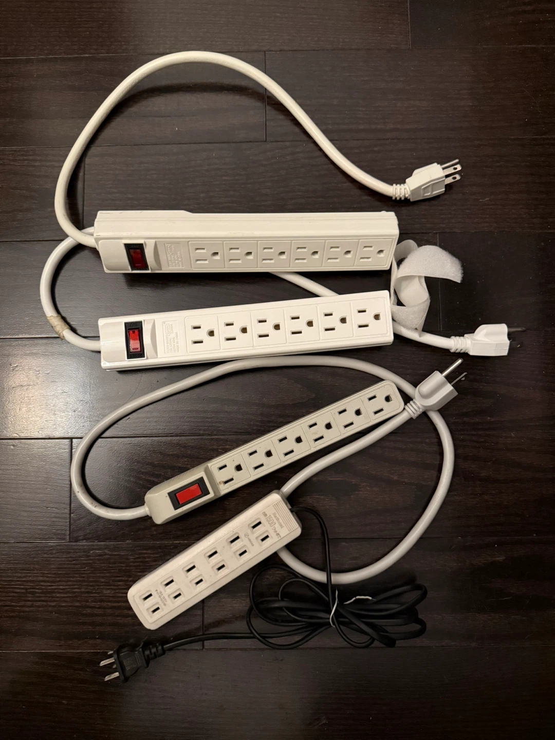 Lot of 4 Power Strips with Surge Protection