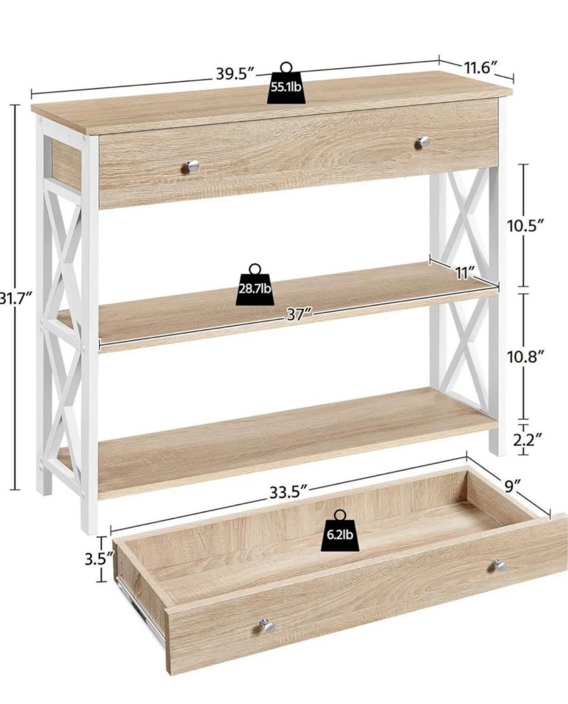 Retro Console Table (Amazon)