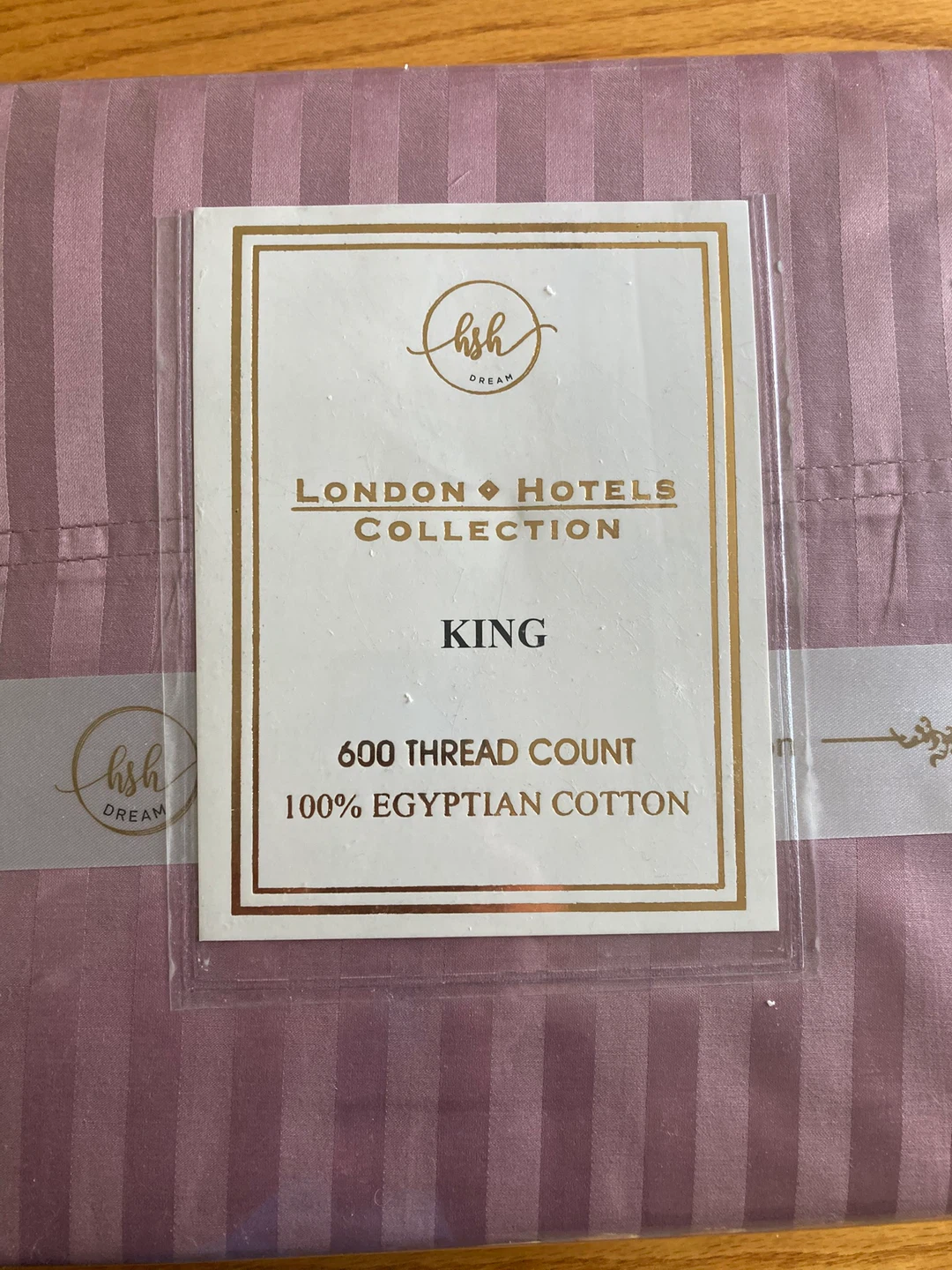 BNIB London Hotels King Sheet Set 100% Cotton 600 Thread Count - photo 2