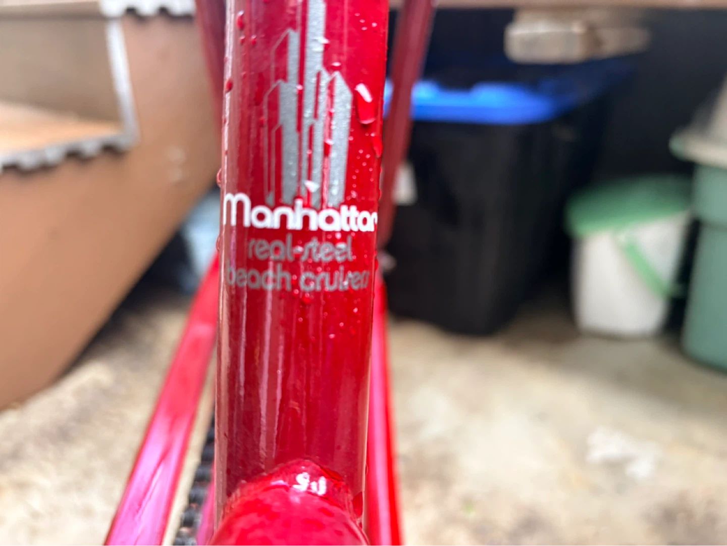Red Aero Manhattan Beach Cruiser Bicycle - photo 2