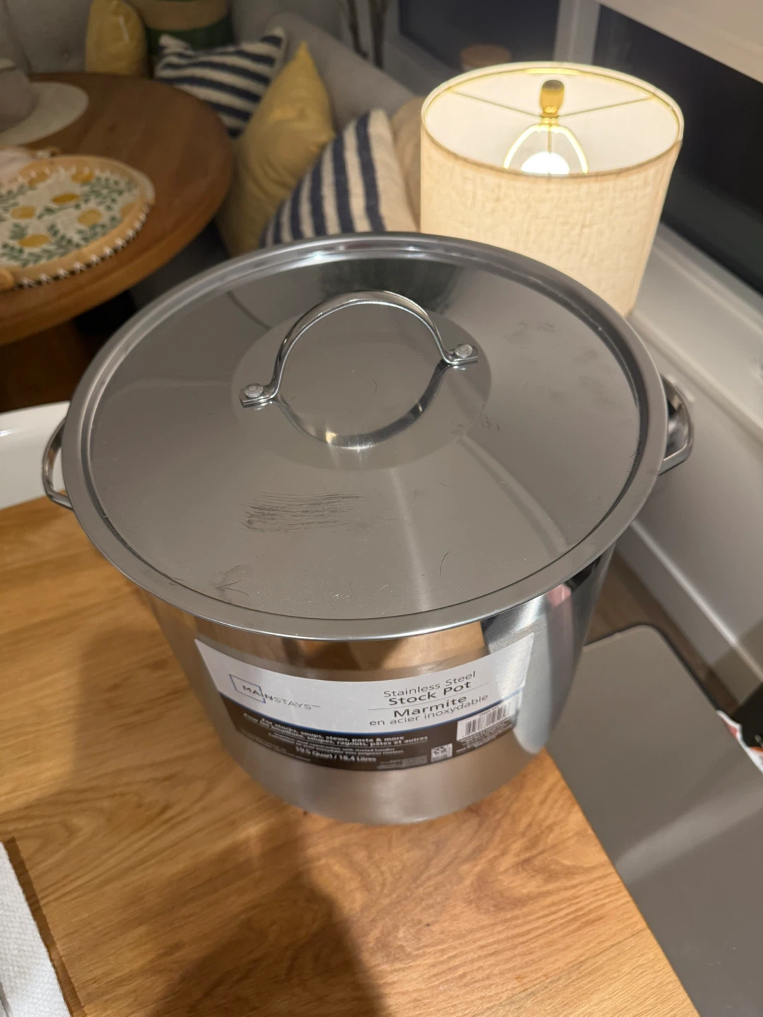 Mainstays Stainless Steel Stock Pot 19.5 Quart - photo 2