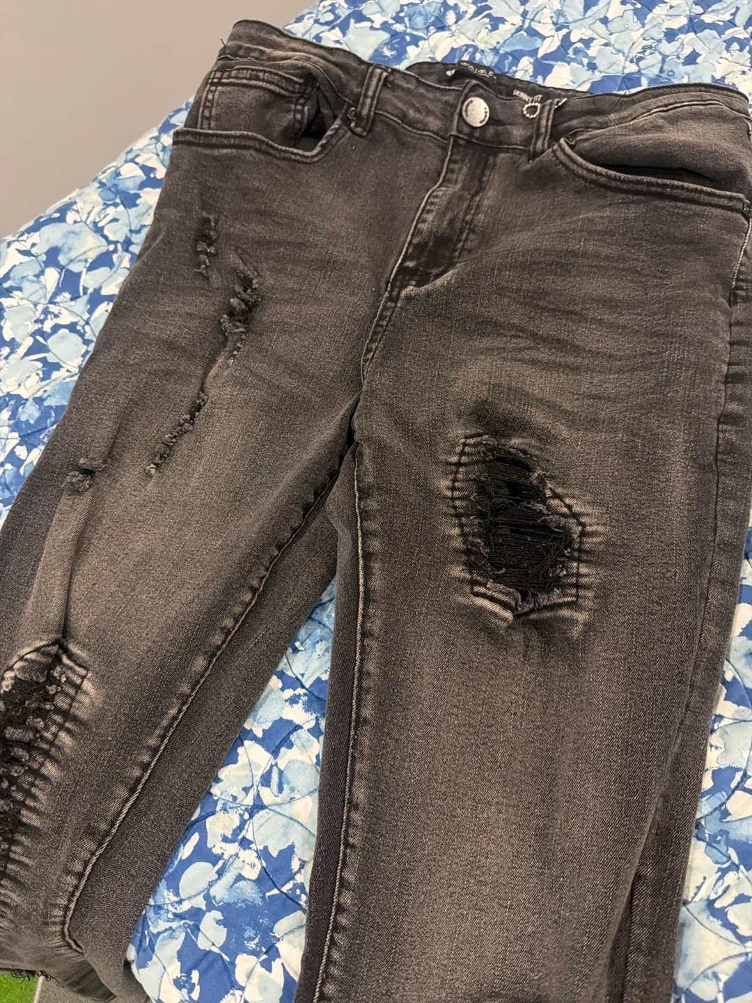 WAI.ĒA Skinny Fit Jeans Size 34 Black - photo 2