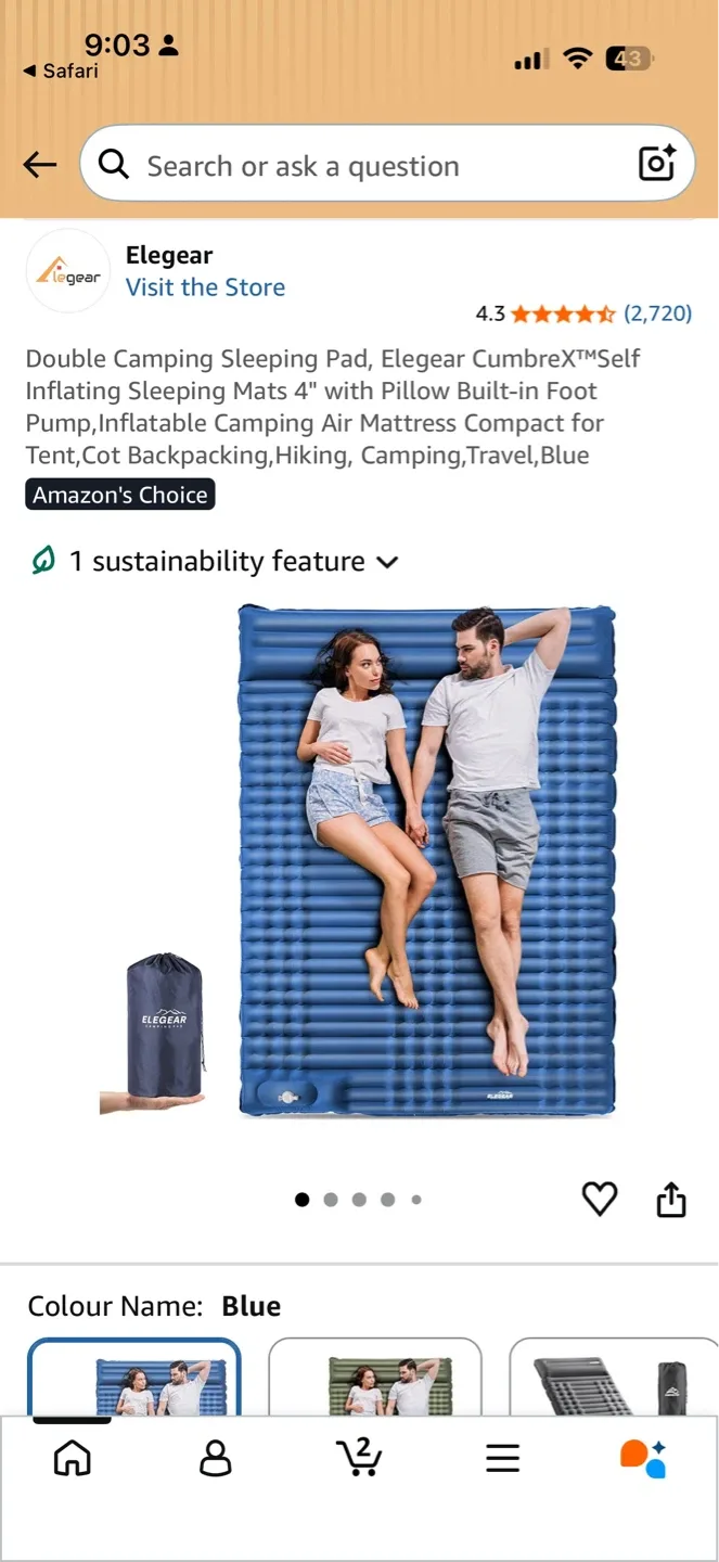 Elegear Double Camping Sleeping Pad - photo 2