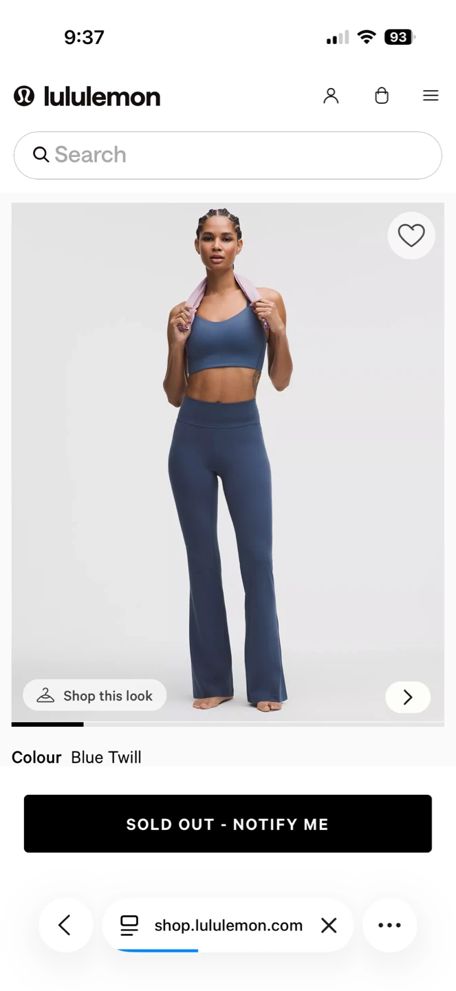 Lululemon Align High-Rise Flare Pants Blue Twill Size 6 - photo 3