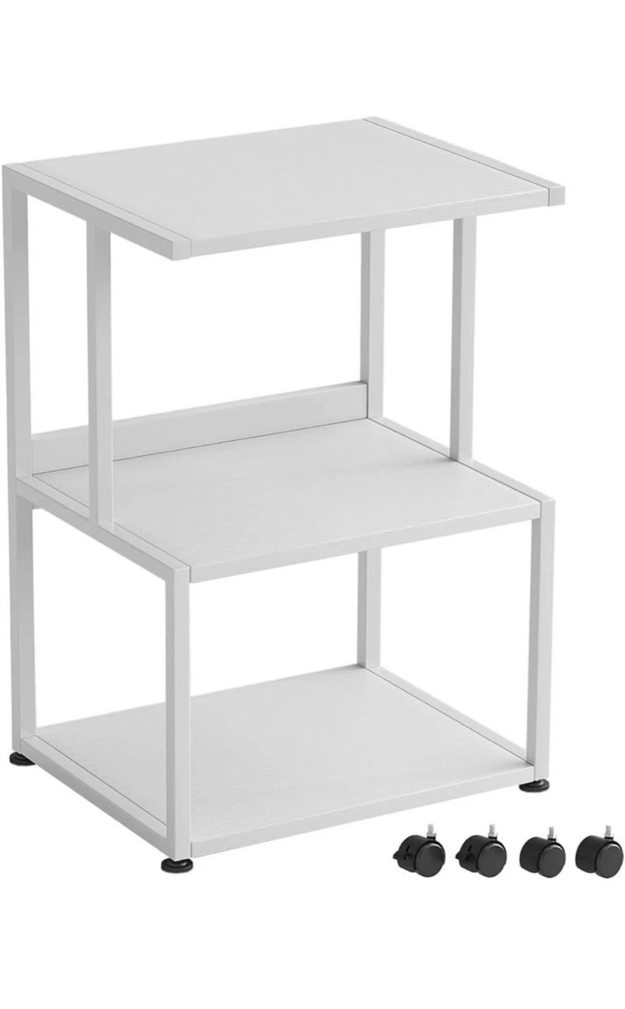 White Rolling Storage Cart / Printer Table