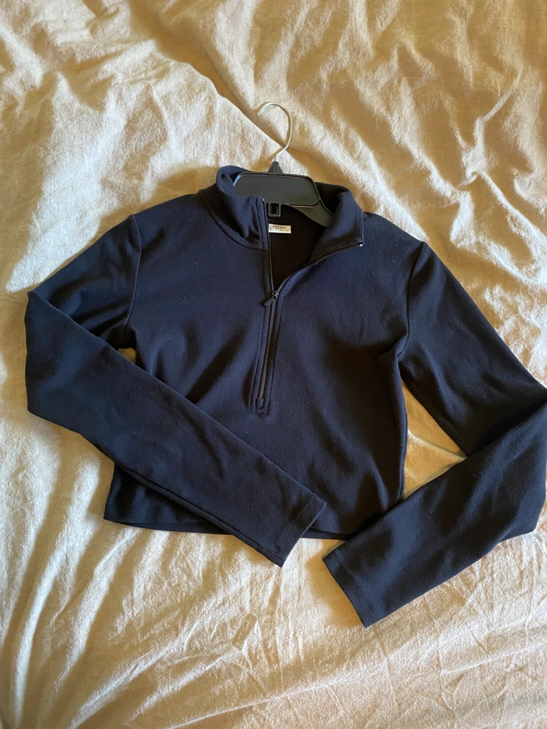 Sunday Best Black Zip-Up Sweatshirt - Size Medium