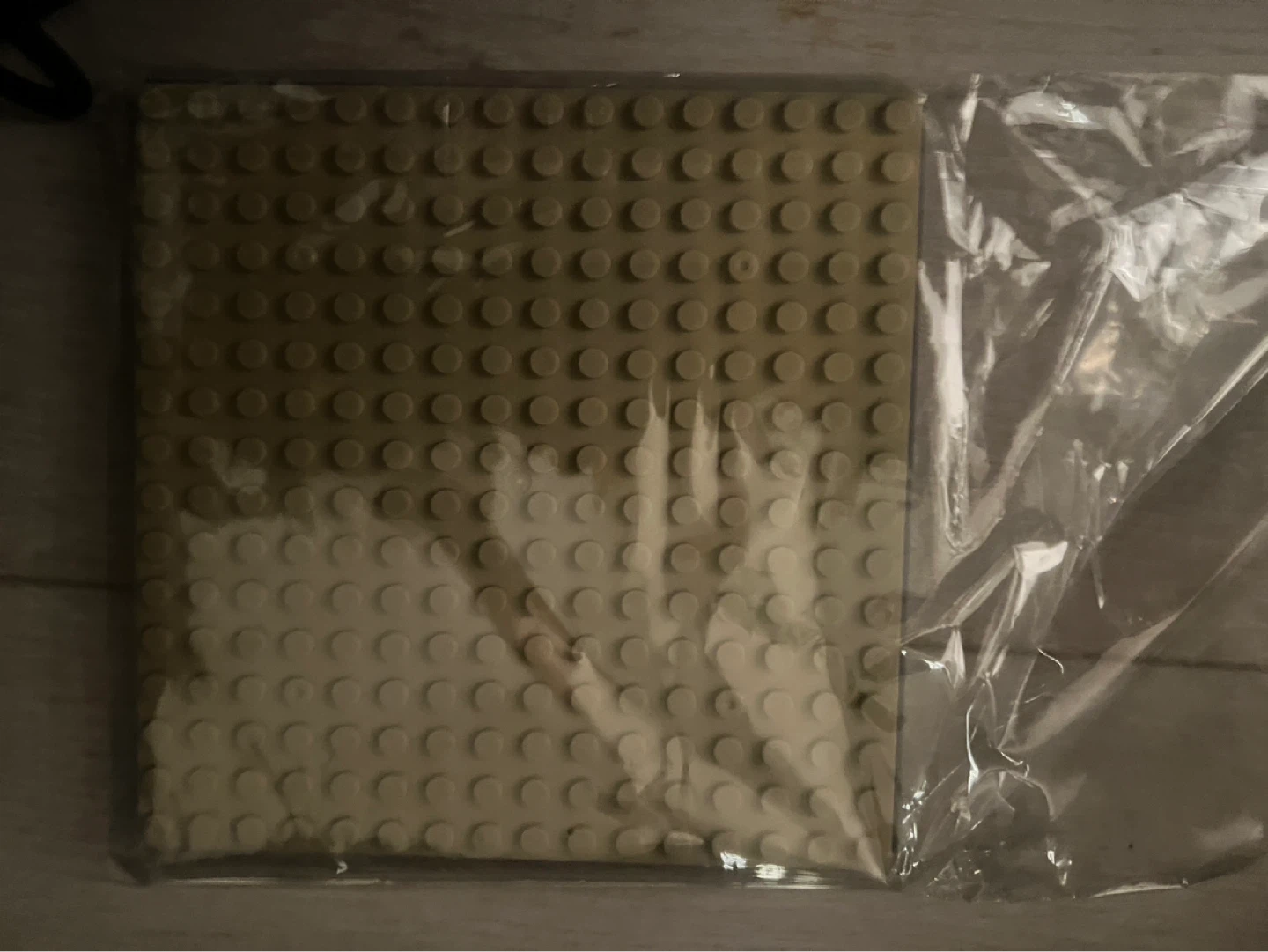 3 LEGO Tan Blue and gray lBuilding Base Plates