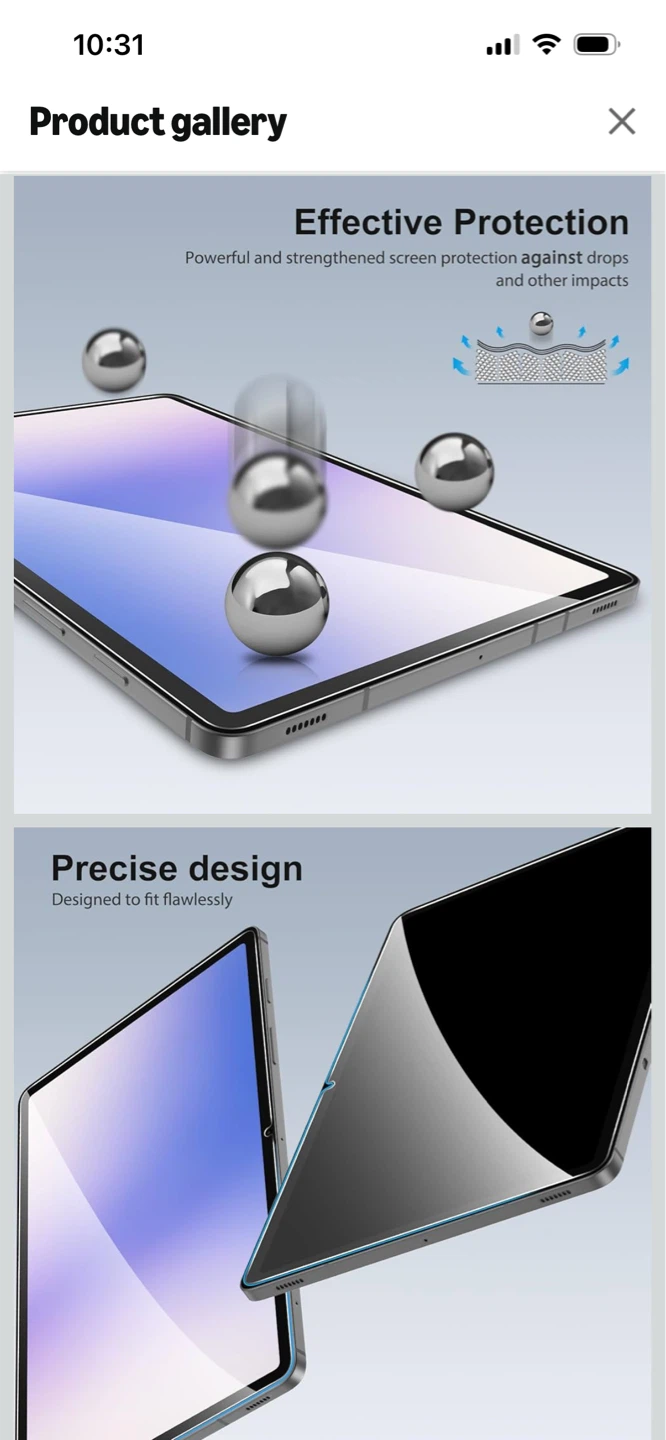 New-SPARIN Tempered Glass screen protector protector S10 /S9 ! - photo 2