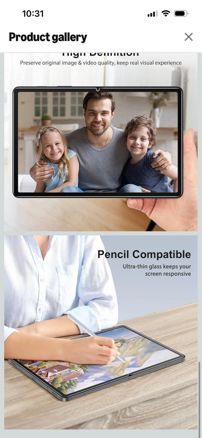 New-SPARIN Tempered Glass screen protector protector S10 /S9 ! - photo 4