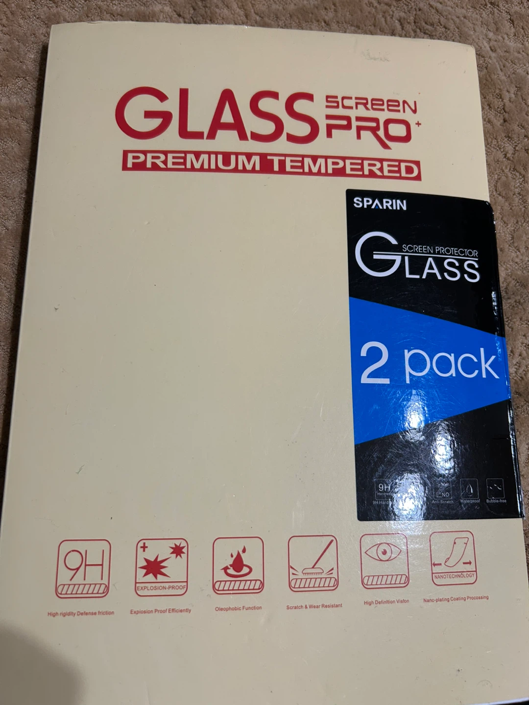New-SPARIN Tempered Glass screen protector protector S10 /S9 ! - photo 5