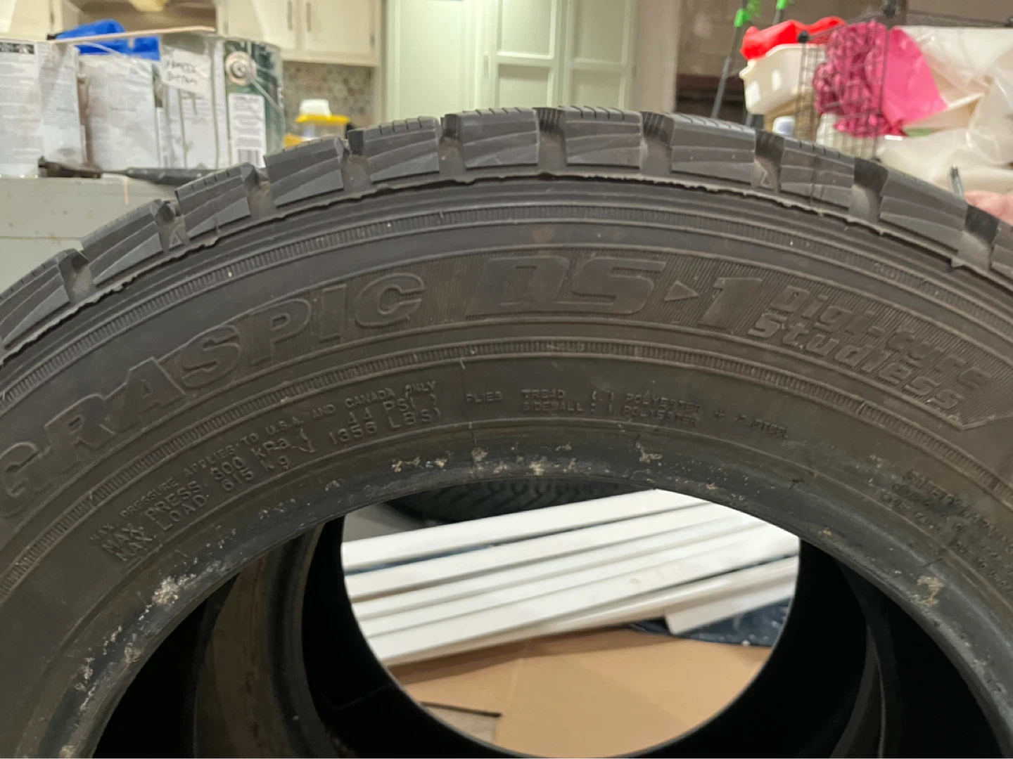Set of 2 Dunlop Graspic  Steel Belted Winter Tires 195/65R15 - photo 4