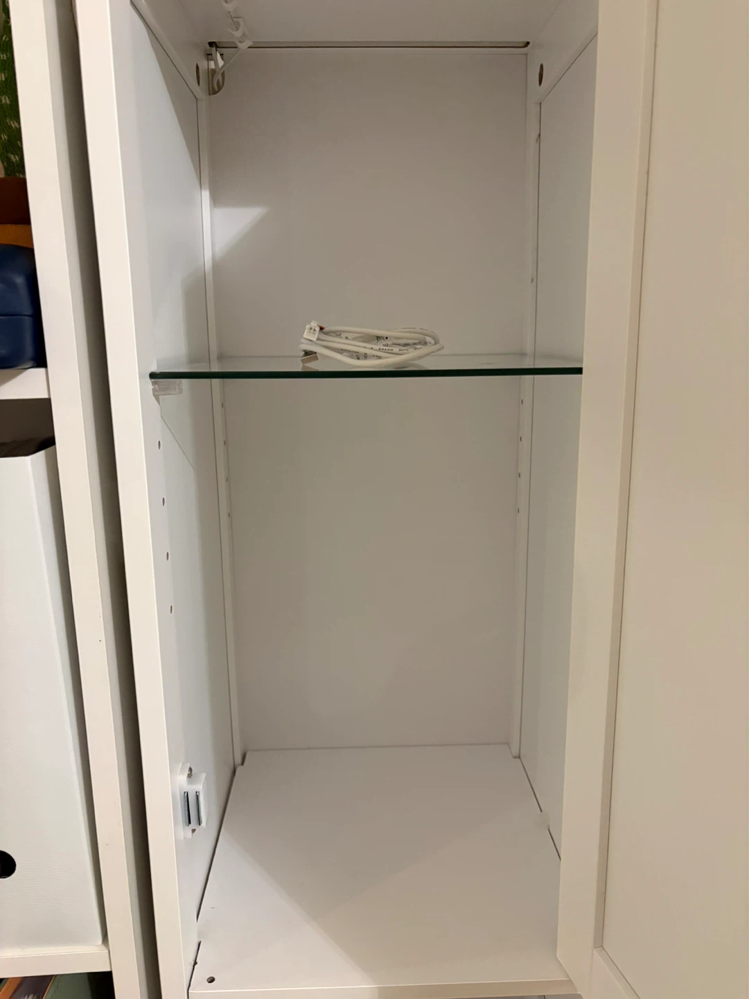 Tall White Storage Cabinet - photo 2