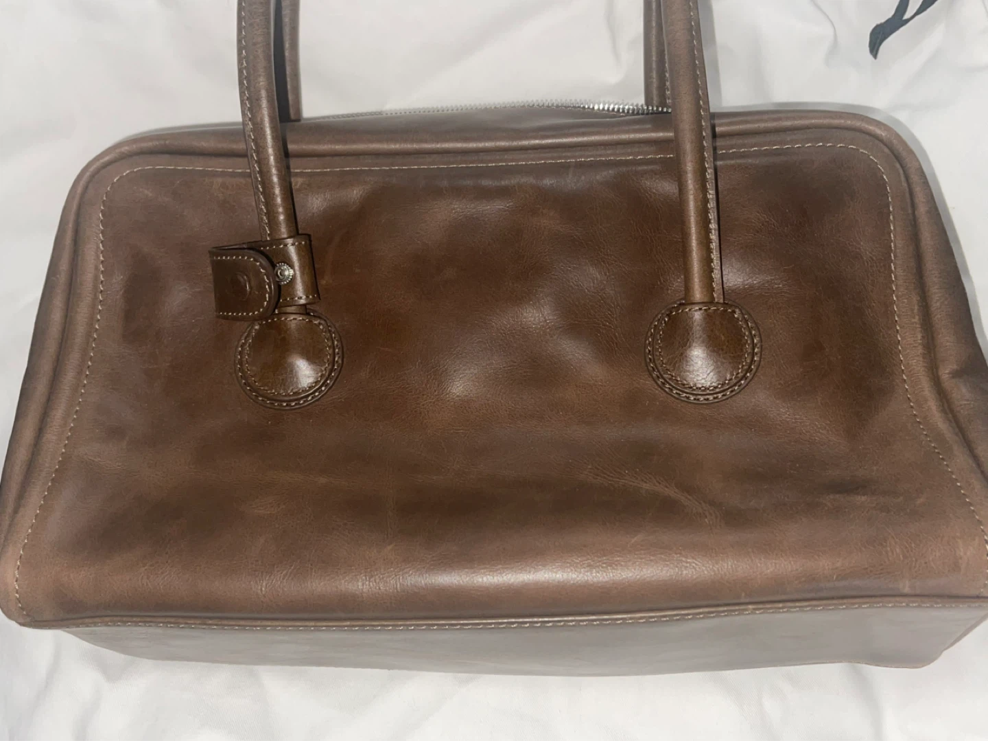 MARGE SHERWOOD Brown Boston Bag - Authentic - photo 3