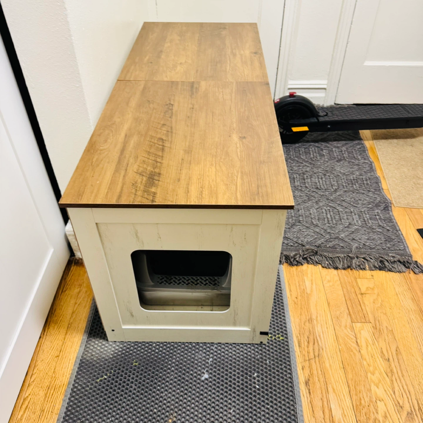 Caja de madera para arenero de gatos - photo 2