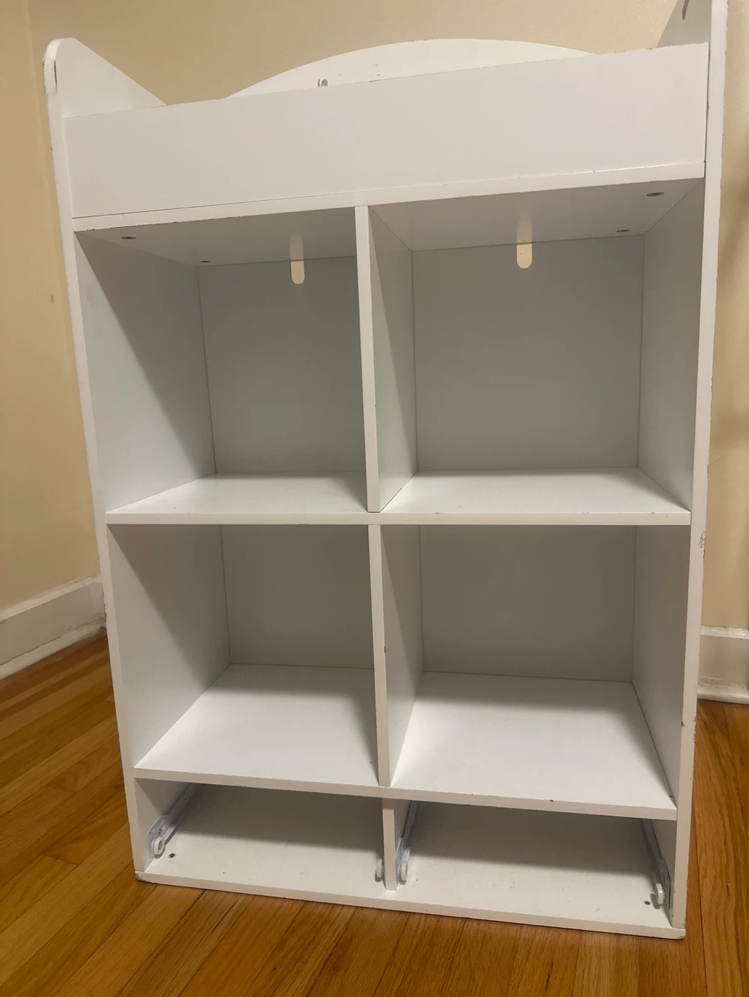 White 6-Cube Storage Shelf - photo 2