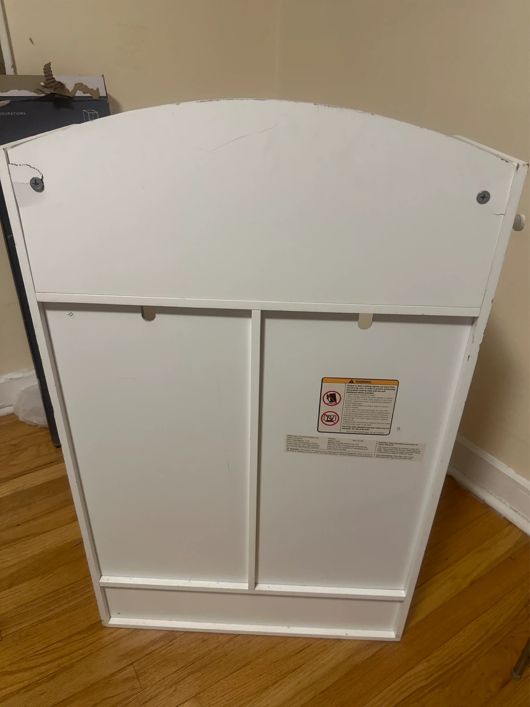White 6-Cube Storage Shelf - photo 5