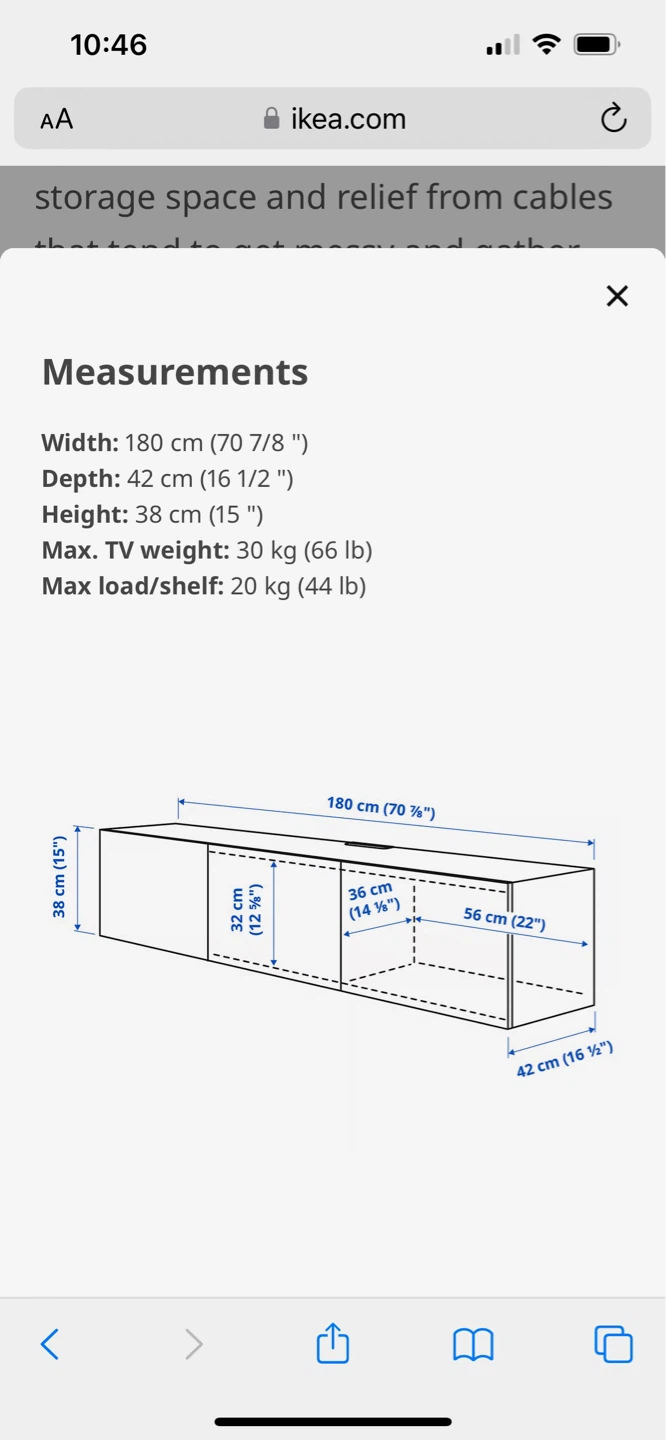 White IKEA TV Unit - photo 3
