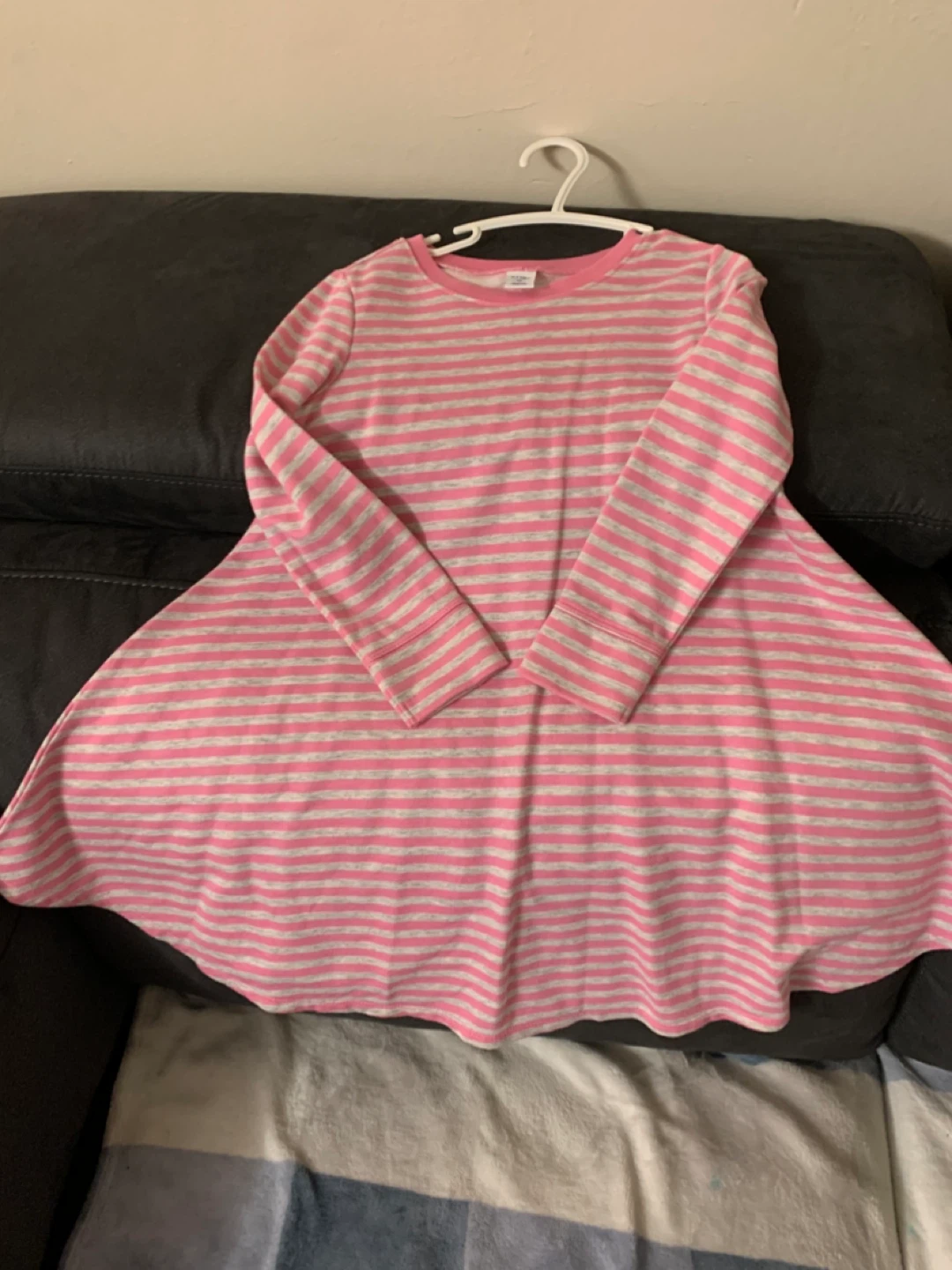 Girls Striped Long Sleeve Dress - photo 2