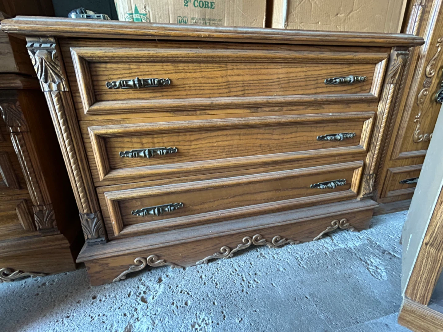 Vintage Wood Dresser