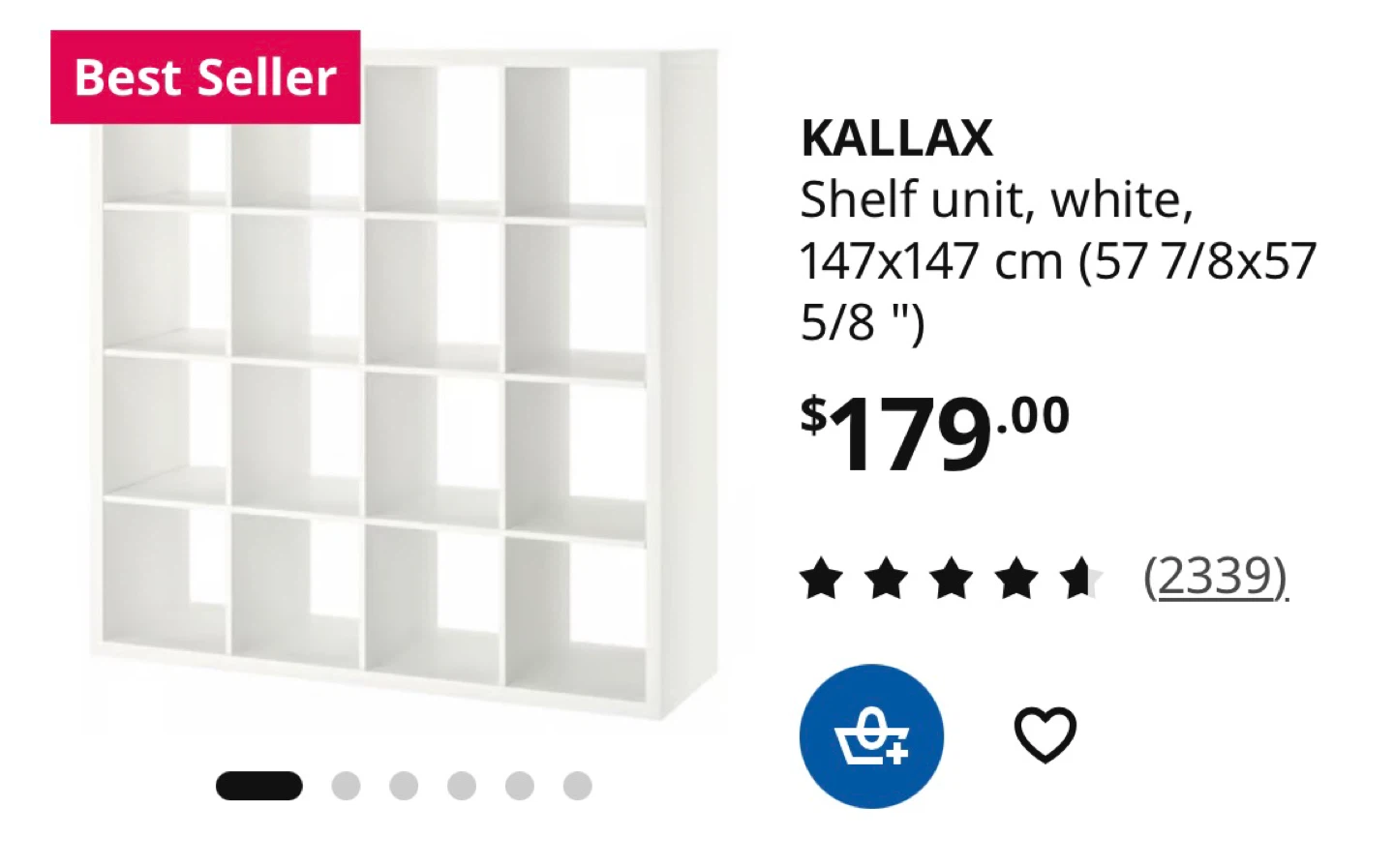White IKEA KALLAX Shelf Unit - photo 3