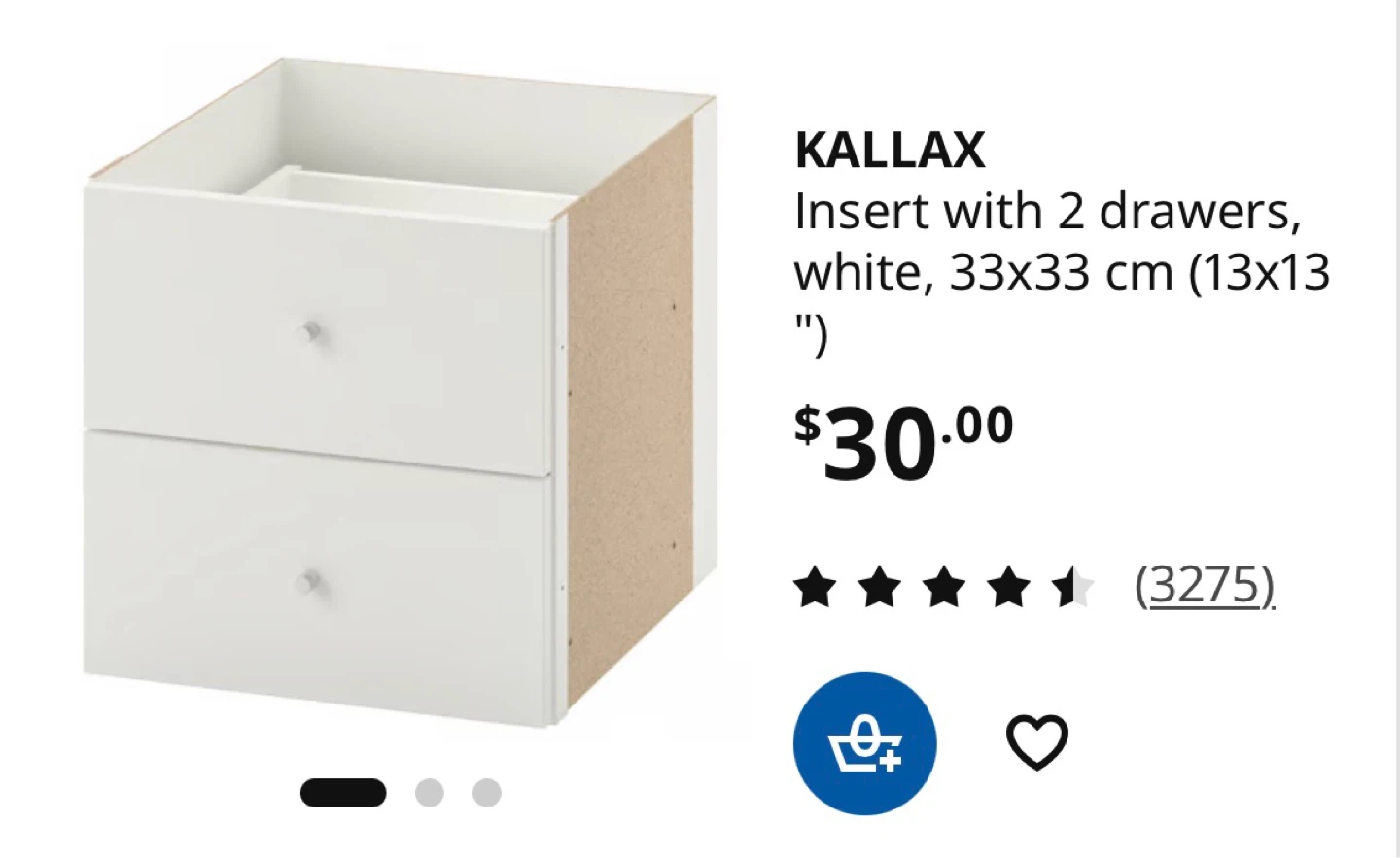 White IKEA KALLAX Shelf Unit - photo 4