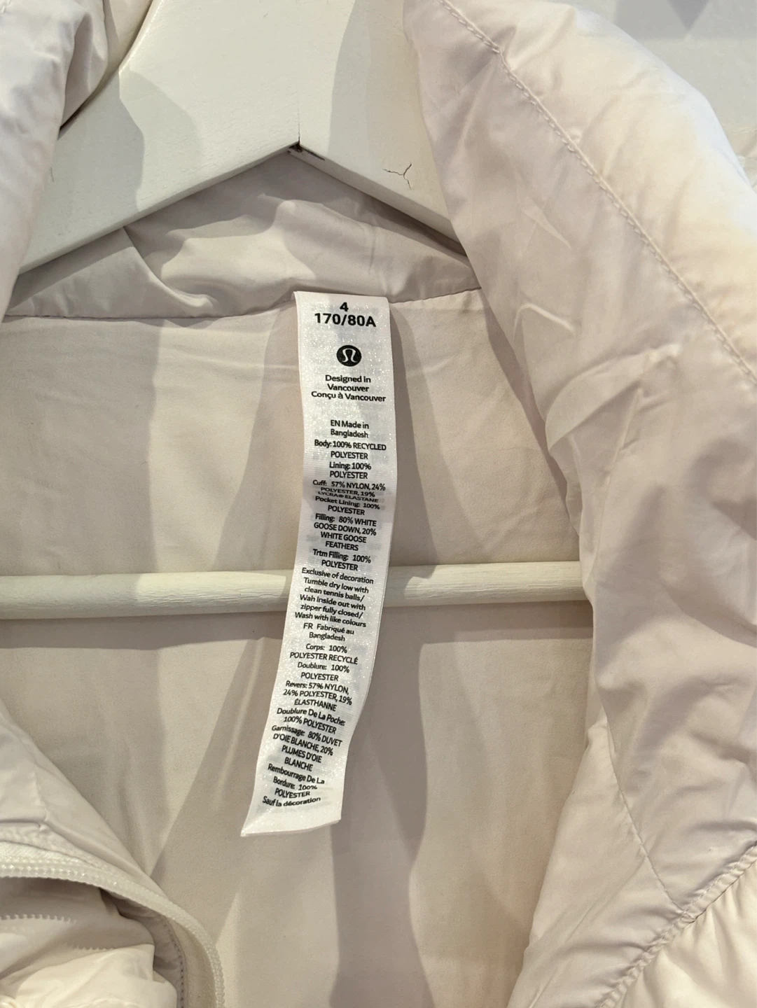 Lululemon Wunder Puffer Jacket Size 4 - photo 4