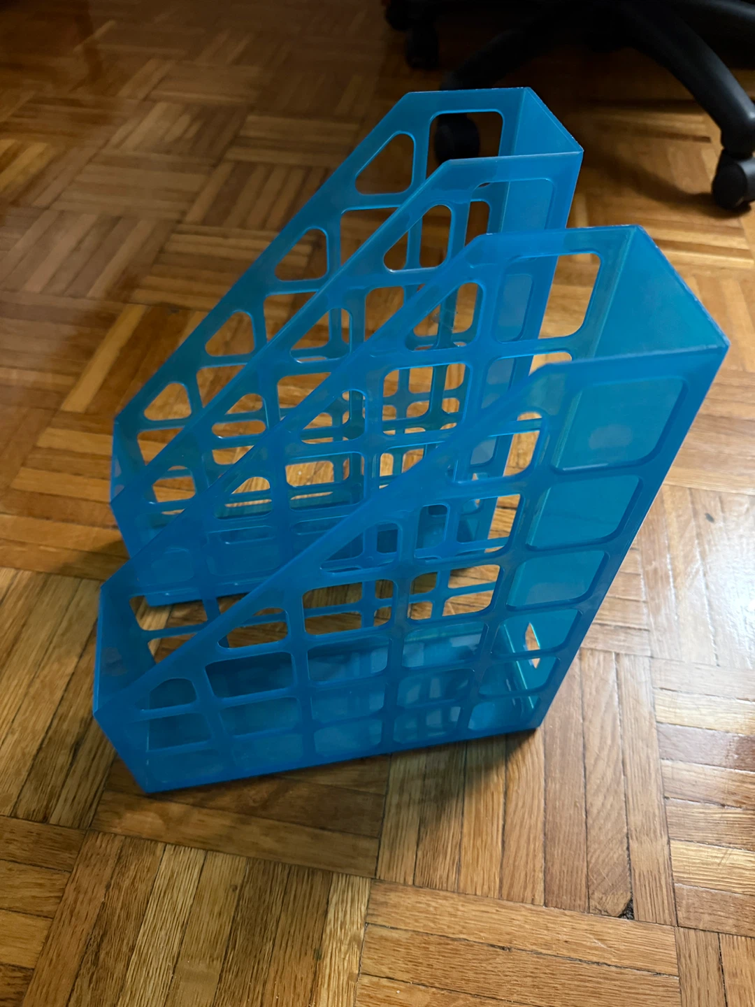 Blue Magazine Holders - Set of 2