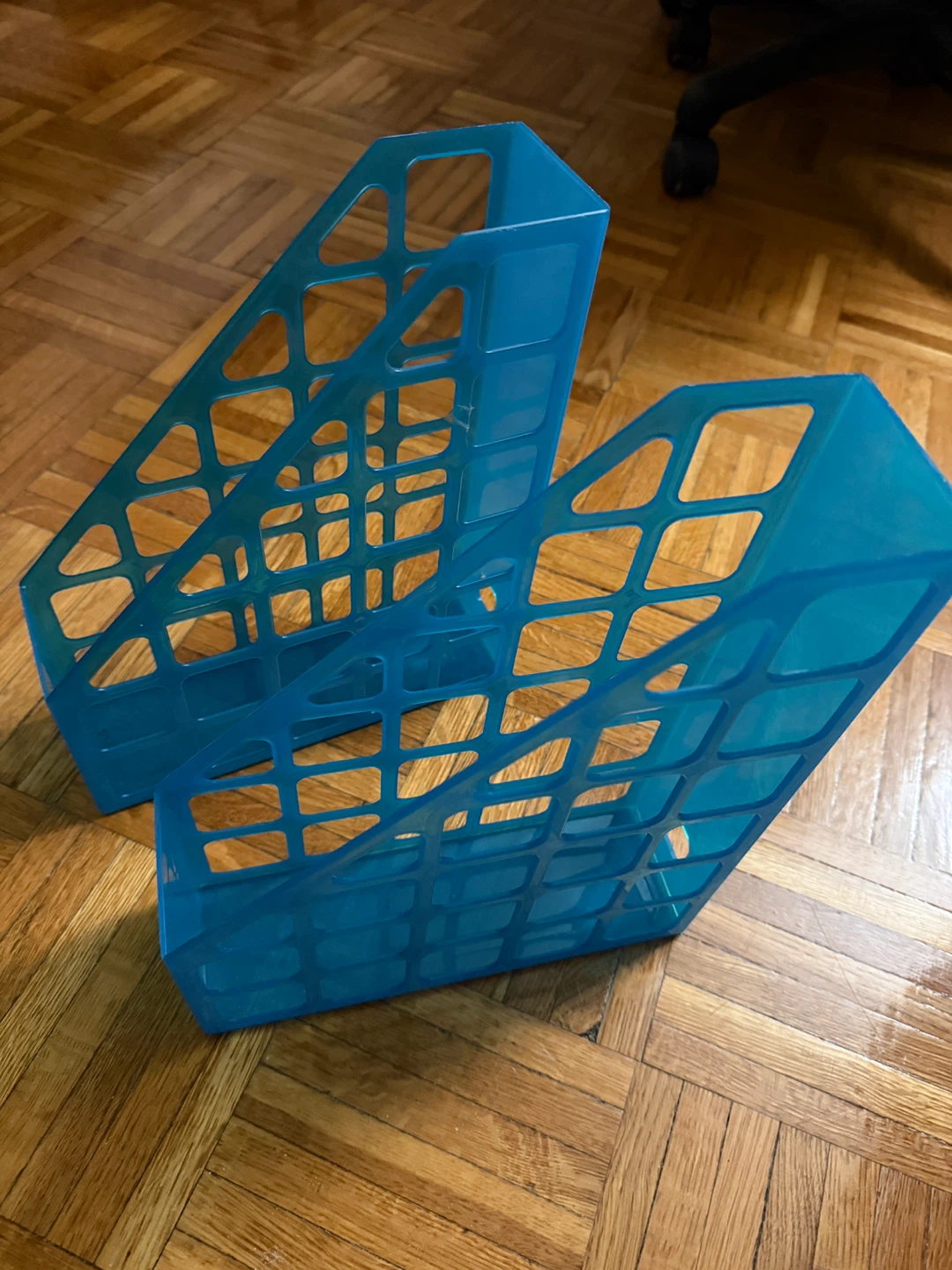 Blue Magazine Holders - Set of 2 - photo 2