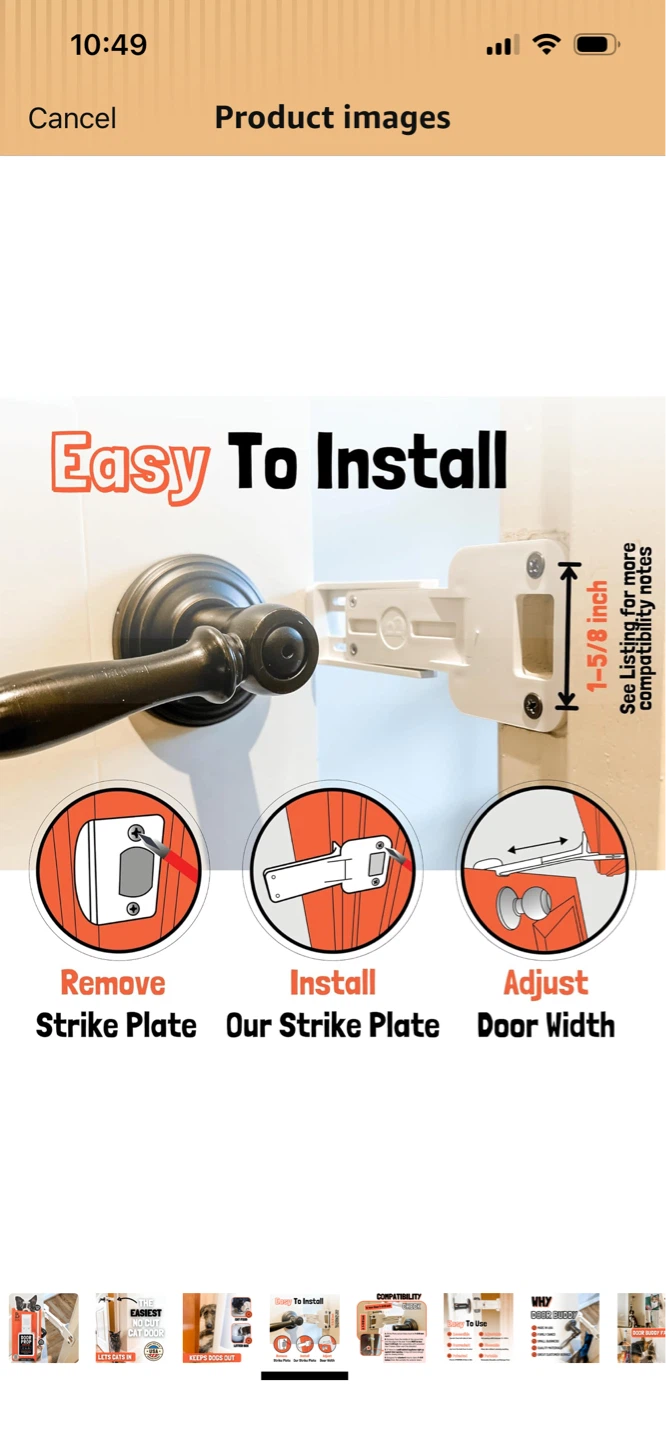 New-Door Buddy Pet Door Holder! - photo 2