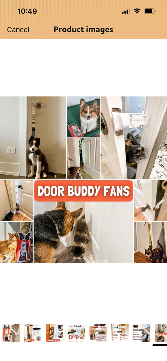 New-Door Buddy Pet Door Holder! - photo 3