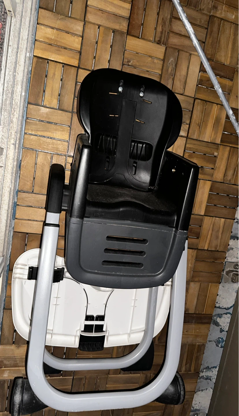 Black and Grey High Chair Graco