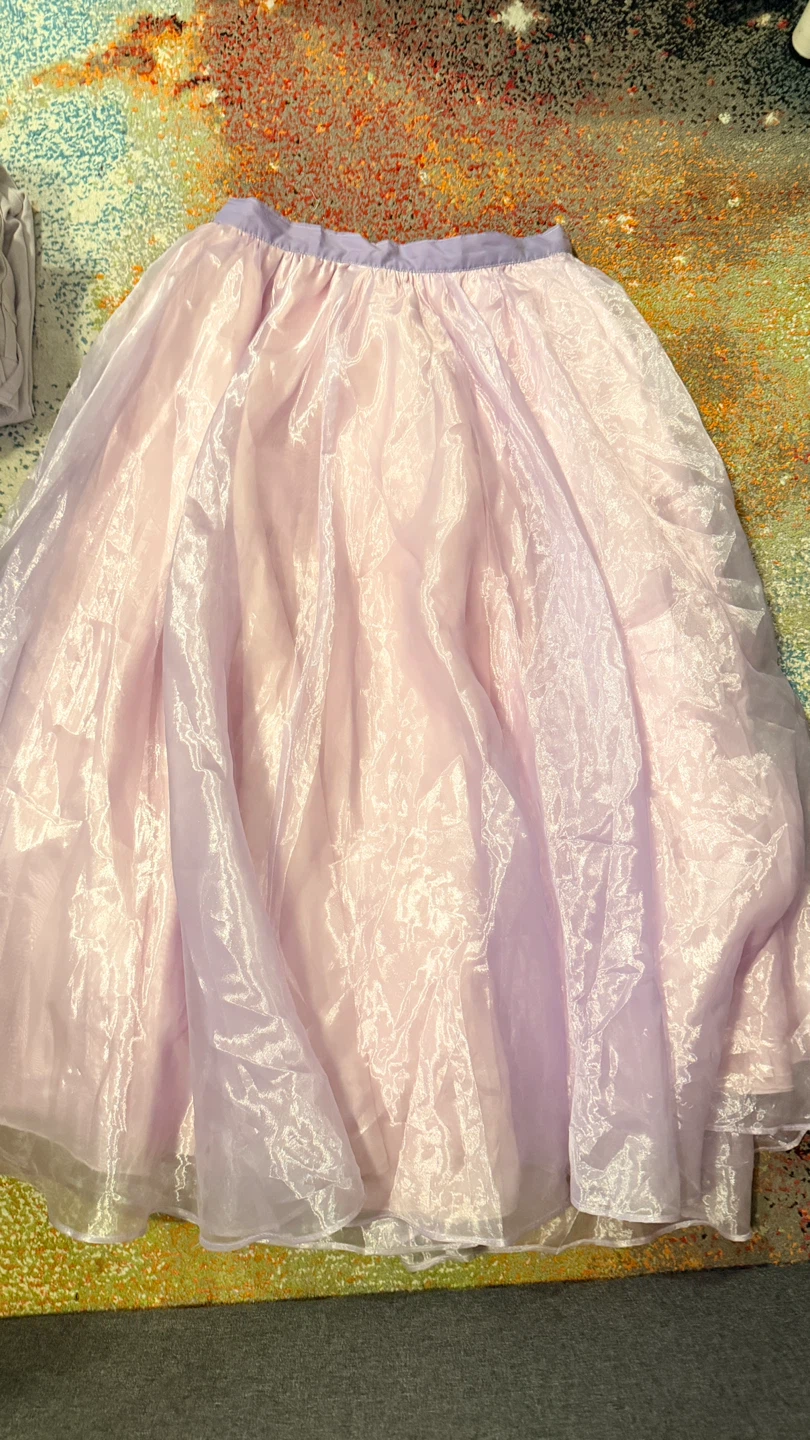 Light Purple Sheer Skirt Size M - photo 2